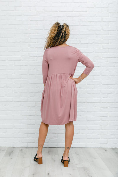 Weekender Dress In Mauve-Womens-Graceful & Chic Boutique, Family Clothing Store in Waxahachie, Texas