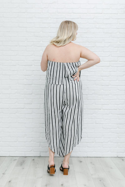 Modern Stripes Sleeveless Jumpsuit-Womens-Graceful & Chic Boutique, Family Clothing Store in Waxahachie, Texas