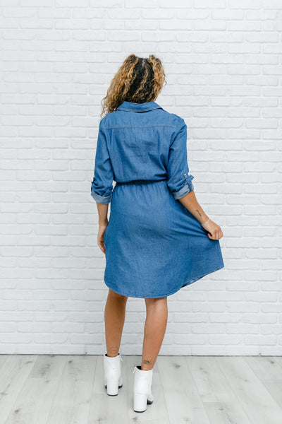Midwest Denim Dress-Womens-Graceful & Chic Boutique, Family Clothing Store in Waxahachie, Texas
