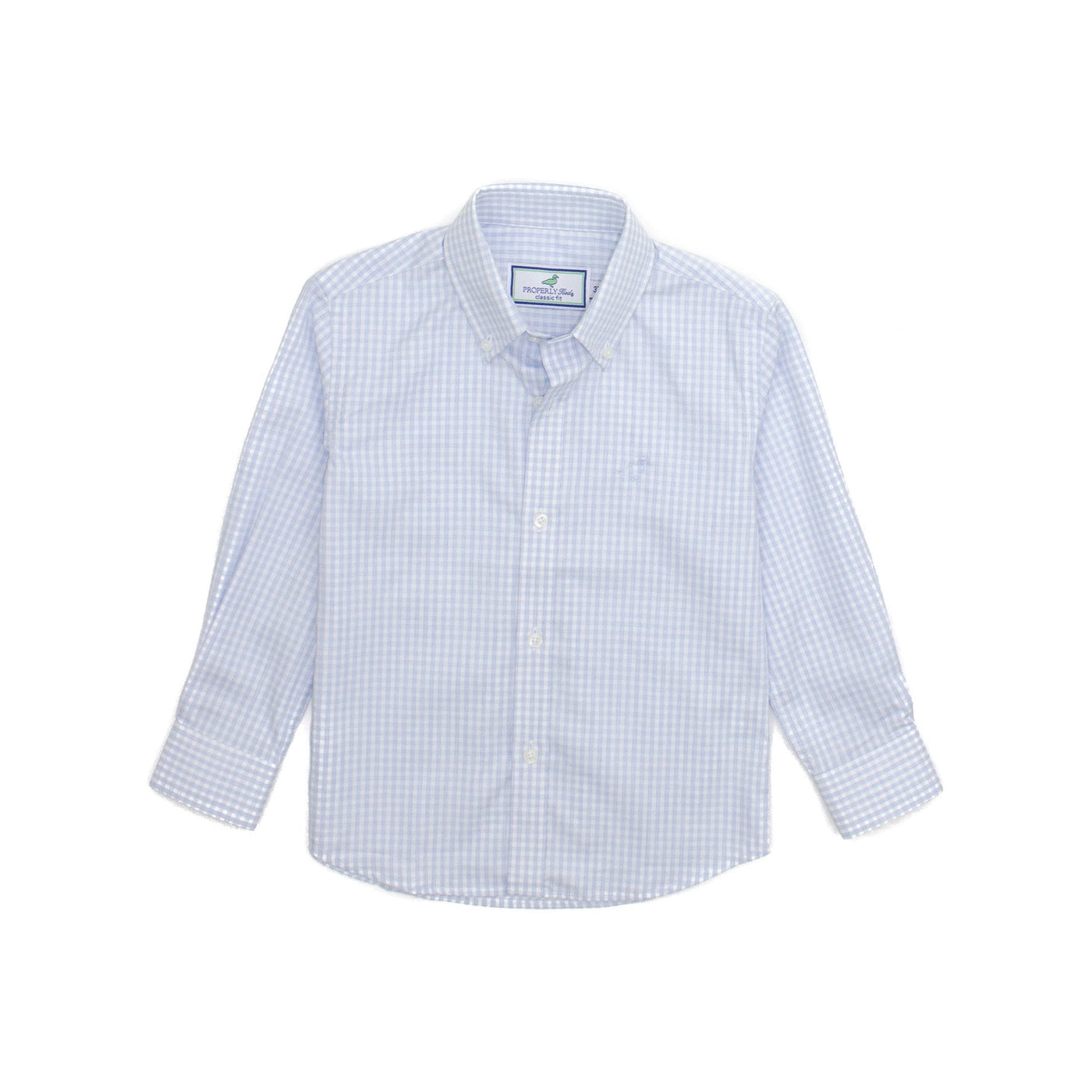LD Park Avenue Dress Shirt Cloud Check - Properly Tied-B Top-Graceful & Chic Boutique, Family Clothing Store in Waxahachie, Texas