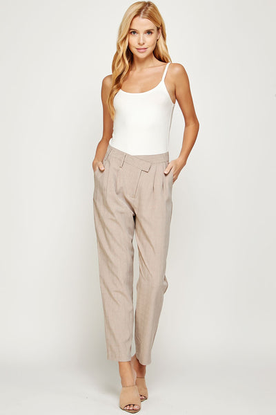 Laci Plaid Trousers in Taupe | The Perfect Pair-W Bottom-Graceful & Chic Boutique, Family Clothing Store in Waxahachie, Texas