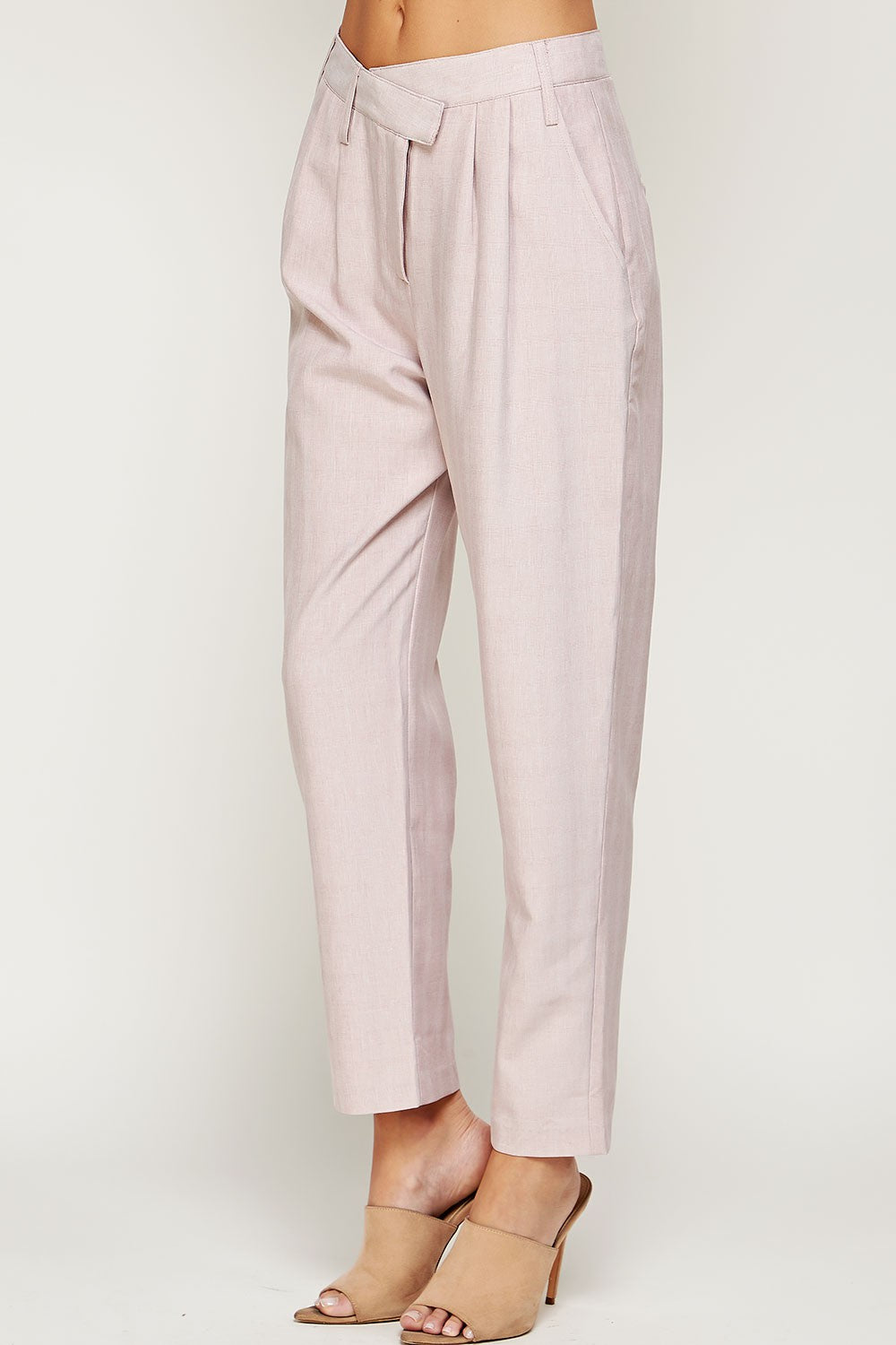 Laci Plaid Trousers in Mauve | The Perfect Pair-W Bottom-Graceful & Chic Boutique, Family Clothing Store in Waxahachie, Texas