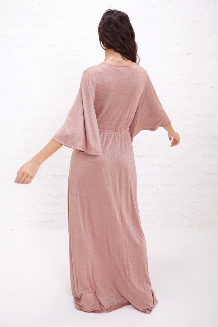The Lumee Dress in Rose Sheen-W Dress-Graceful & Chic Boutique, Family Clothing Store in Waxahachie, Texas
