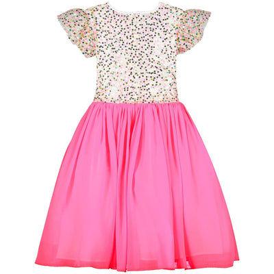 Shimmer Pink Sweetie Sequin Luxury Girls Party Dress | The Perfect Pair-G Dress-Graceful & Chic Boutique, Family Clothing Store in Waxahachie, Texas