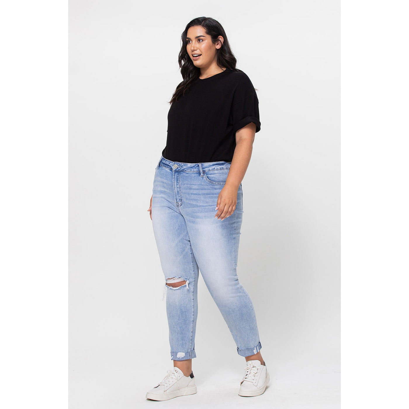 Bethani High Rise Slim Crop with Double Cuff in Plus | The Perfect Pair-W Bottom-Graceful & Chic Boutique, Family Clothing Store in Waxahachie, Texas