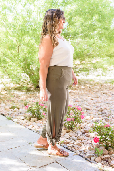 First Class Pants In Olive-Womens-Graceful & Chic Boutique, Family Clothing Store in Waxahachie, Texas
