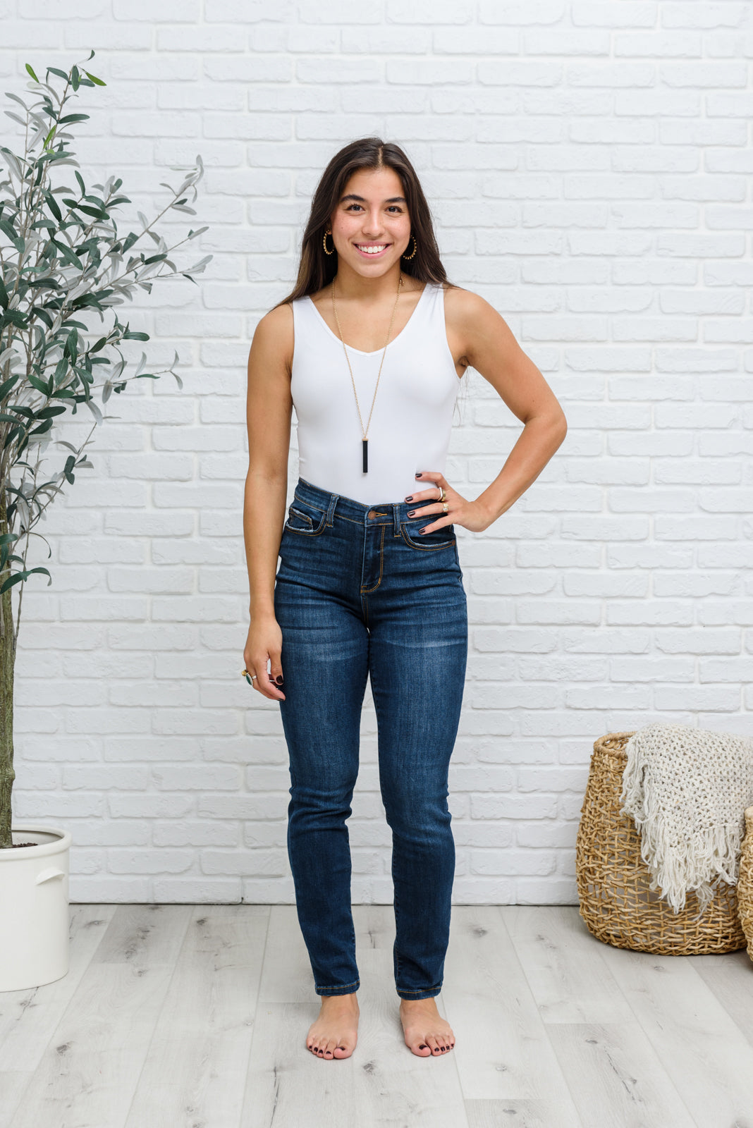 Reba Hi-Rise Clean Relaxed Fit Jeans-Womens-Graceful & Chic Boutique, Family Clothing Store in Waxahachie, Texas