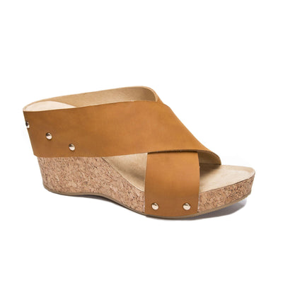 Abloom Wedge Sandal in Tan-W Footwear-Graceful & Chic Boutique, Family Clothing Store in Waxahachie, Texas