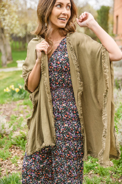 Adrift Memories Kimono in Green-Womens-Graceful & Chic Boutique, Family Clothing Store in Waxahachie, Texas