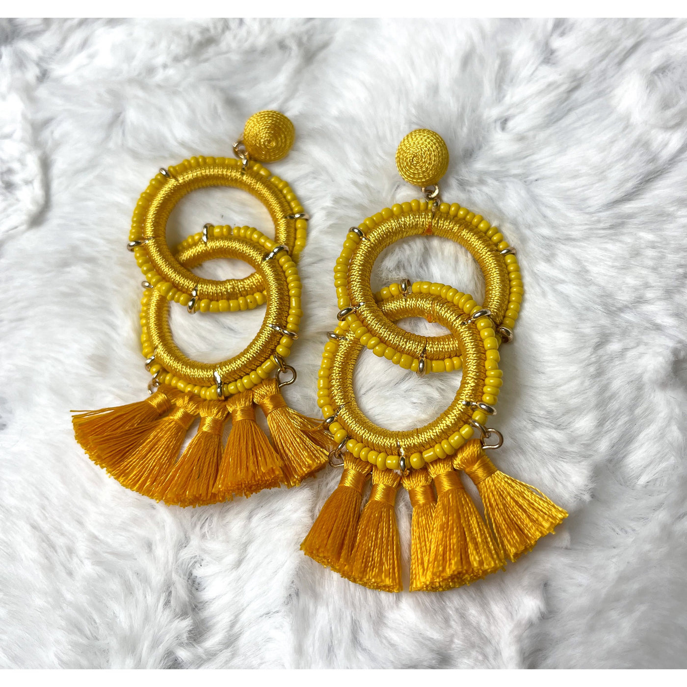 Alli Earrings in Mustard-W Jewelry-Graceful & Chic Boutique, Family Clothing Store in Waxahachie, Texas