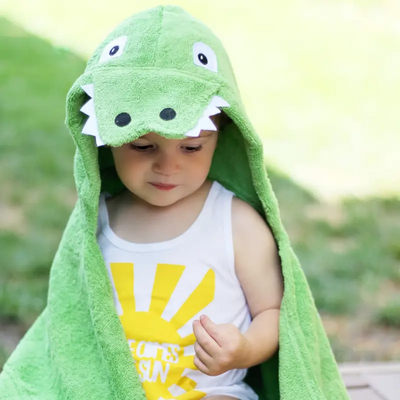Alligator Hooded Towel-I Essentials-Graceful & Chic Boutique, Family Clothing Store in Waxahachie, Texas