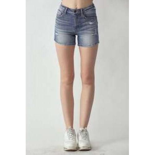 Amanda High Rise Vintage Washed Shorts-W Bottom-Graceful & Chic Boutique, Family Clothing Store in Waxahachie, Texas