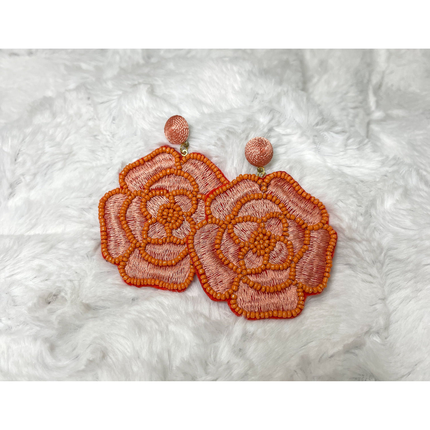 Ande Earrings in Coral-W Jewelry-Graceful & Chic Boutique, Family Clothing Store in Waxahachie, Texas
