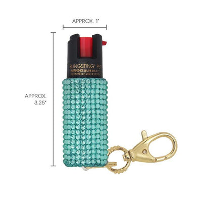 Mint Rhinestone Pepper Spray-W Accessories-Graceful & Chic Boutique, Family Clothing Store in Waxahachie, Texas