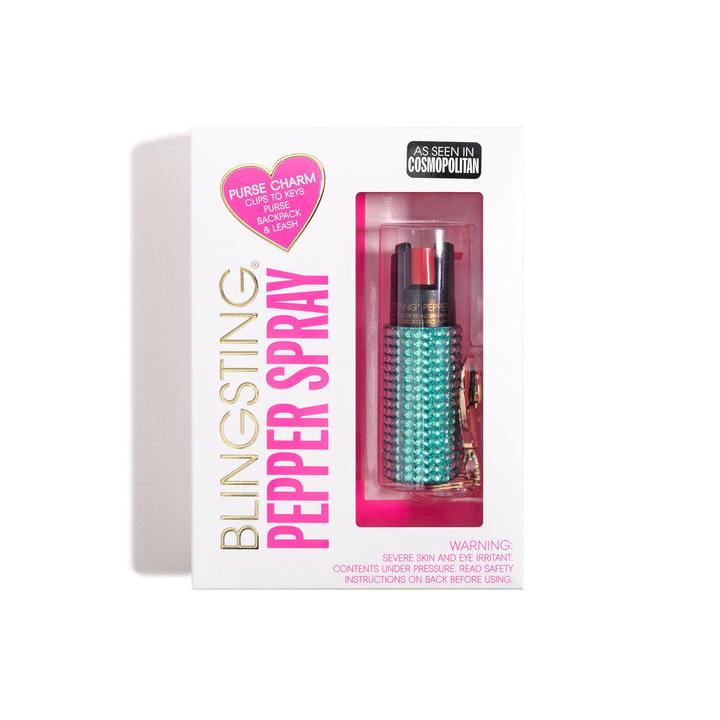 Mint Rhinestone Pepper Spray-W Accessories-Graceful & Chic Boutique, Family Clothing Store in Waxahachie, Texas