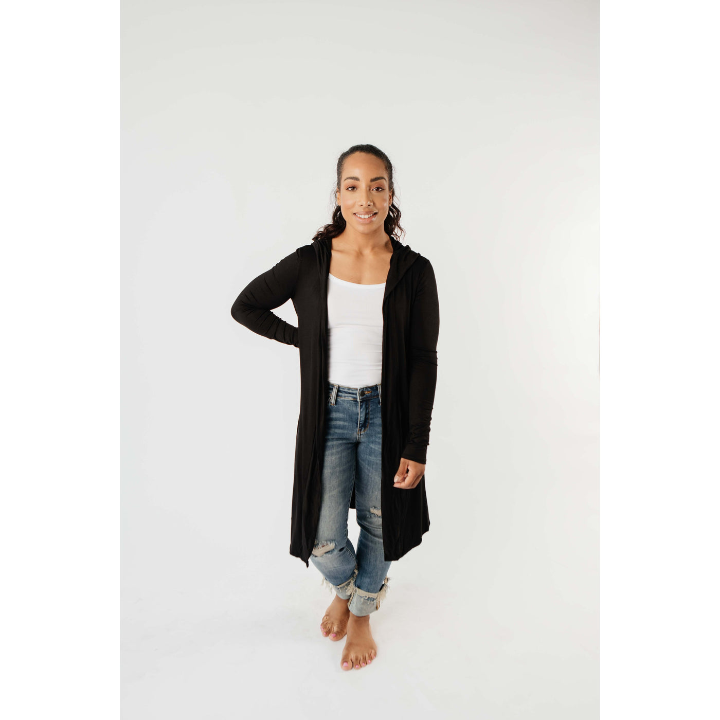 Between Seasons Cardigan In Black-W Top-Graceful & Chic Boutique, Family Clothing Store in Waxahachie, Texas