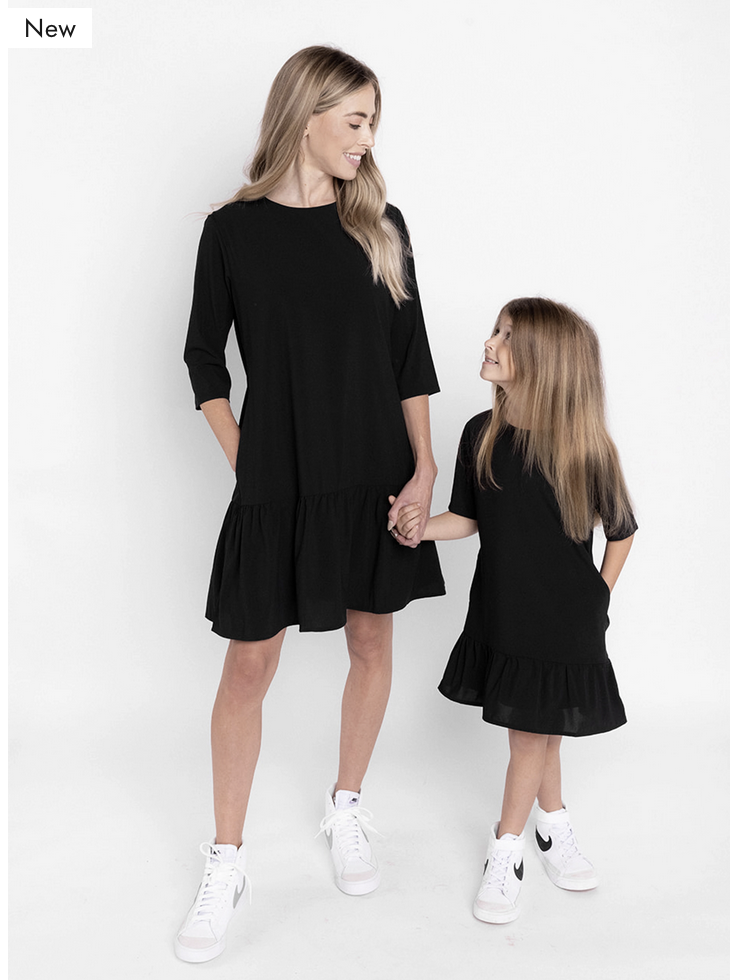 Black Flare Dress with Pockets | The Perfect Pair-G Top-Graceful & Chic Boutique, Family Clothing Store in Waxahachie, Texas