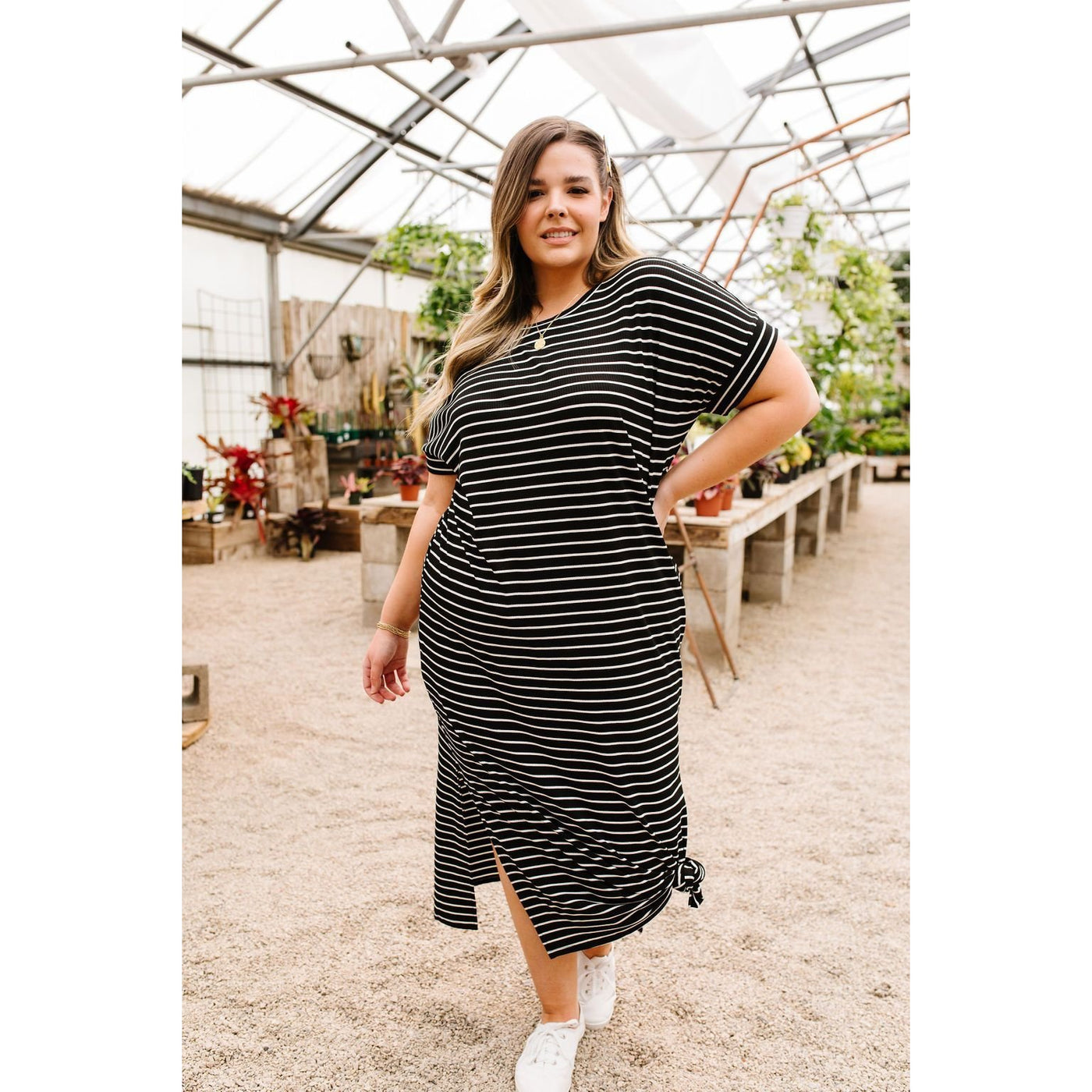 Black Stripes No Gripes Dress-W Dress-Graceful & Chic Boutique, Family Clothing Store in Waxahachie, Texas
