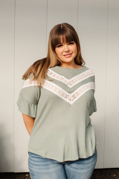 Break Away Top In Sage-Womens-Graceful & Chic Boutique, Family Clothing Store in Waxahachie, Texas