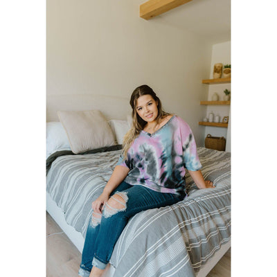 Breakthrough Tie Dye Top-W Top-Graceful & Chic Boutique, Family Clothing Store in Waxahachie, Texas