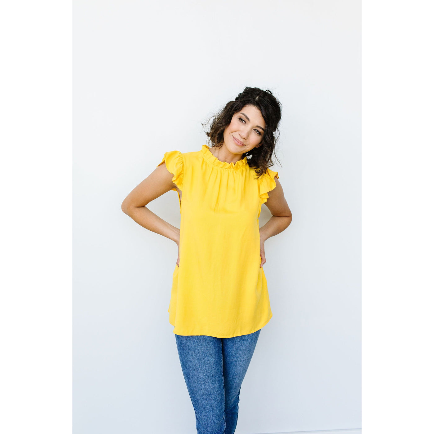 Build Me Up Buttercup Top In Yellow-W Top-Graceful & Chic Boutique, Family Clothing Store in Waxahachie, Texas