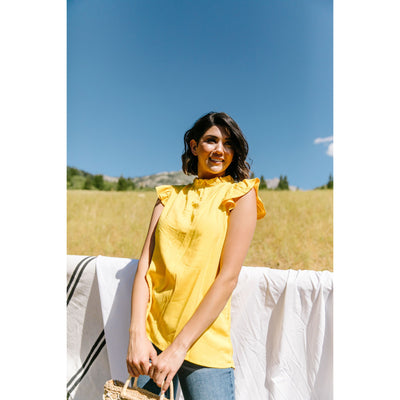 Build Me Up Buttercup Top In Yellow-W Top-Graceful & Chic Boutique, Family Clothing Store in Waxahachie, Texas