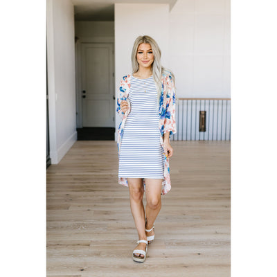 Buttoned To A T-Shirt Dress-W Dress-Graceful & Chic Boutique, Family Clothing Store in Waxahachie, Texas