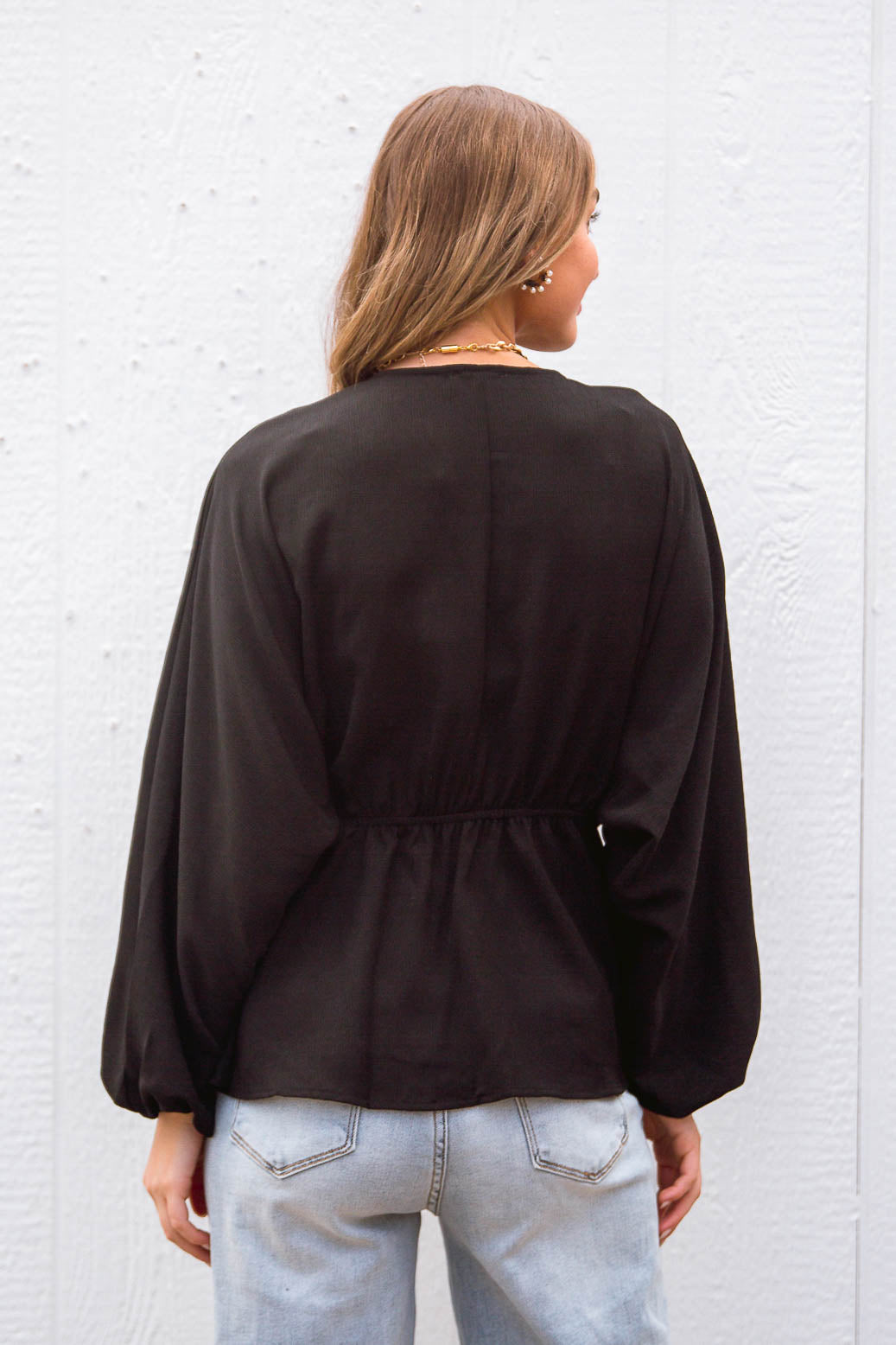 Catch Me There Blouse In Black-Womens-Graceful & Chic Boutique, Family Clothing Store in Waxahachie, Texas