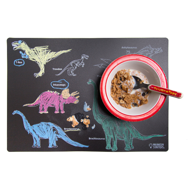 Chalkboard Dinosaur Placemat-K Toys-Graceful & Chic Boutique, Family Clothing Store in Waxahachie, Texas