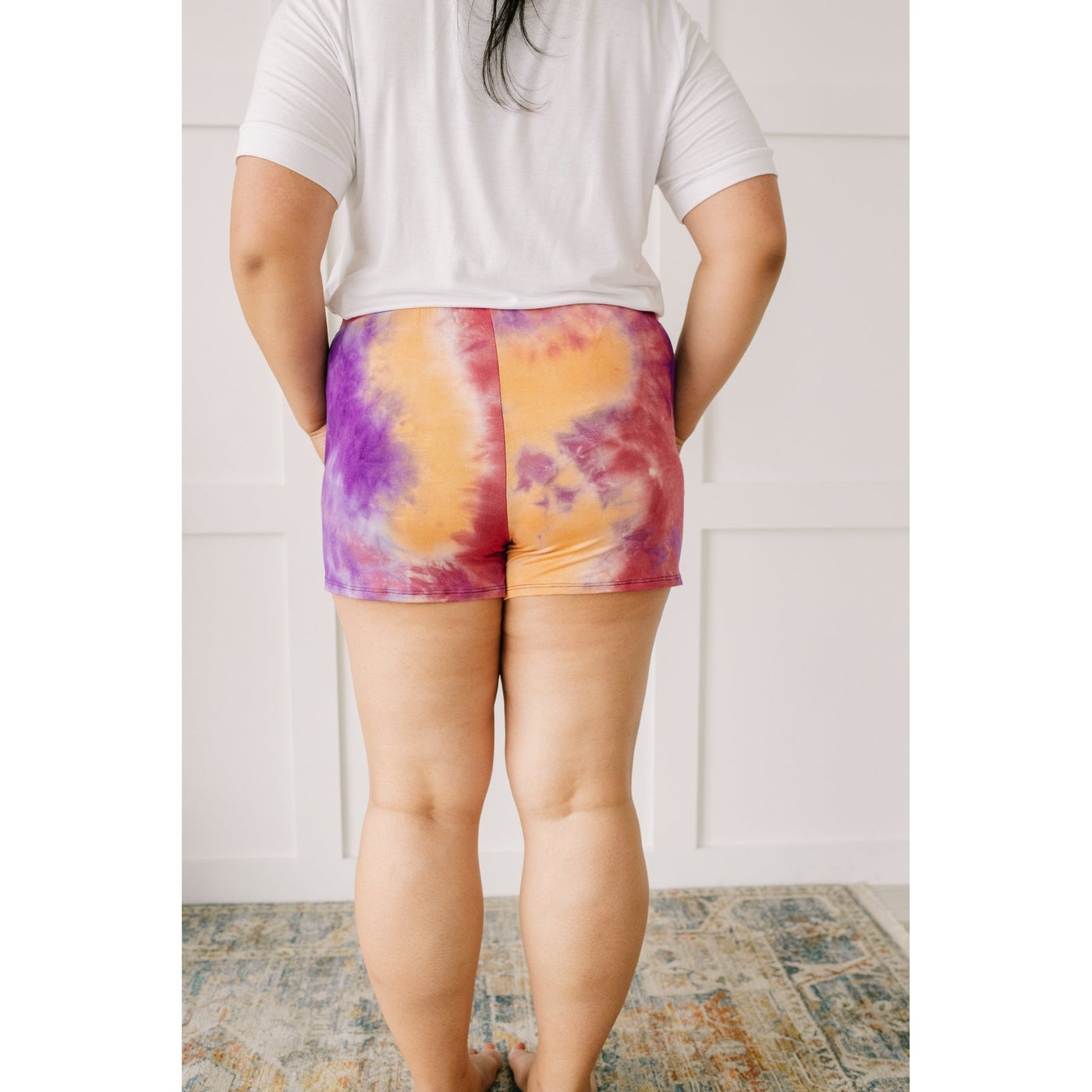 Cheer Me Up Tie Dye Shorts In Orange-W Bottom-Graceful & Chic Boutique, Family Clothing Store in Waxahachie, Texas