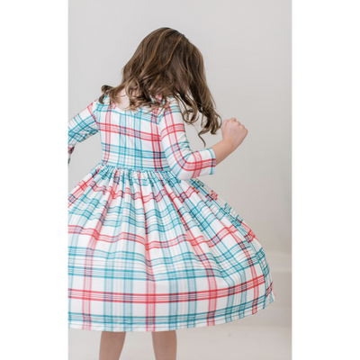 Christmas Plaid Twirl Dress-G Dress-Graceful & Chic Boutique, Family Clothing Store in Waxahachie, Texas