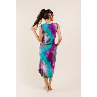 Cool Vibes Tie Dye Midi Dress-W Dress-Graceful & Chic Boutique, Family Clothing Store in Waxahachie, Texas