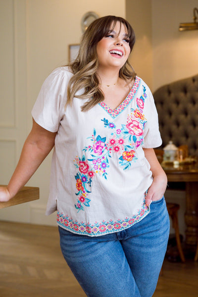 Country Flower Blouse-Womens-Graceful & Chic Boutique, Family Clothing Store in Waxahachie, Texas