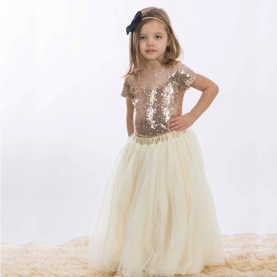 Cream Full Length Tulle Skirt-G Bottom-Graceful & Chic Boutique, Family Clothing Store in Waxahachie, Texas