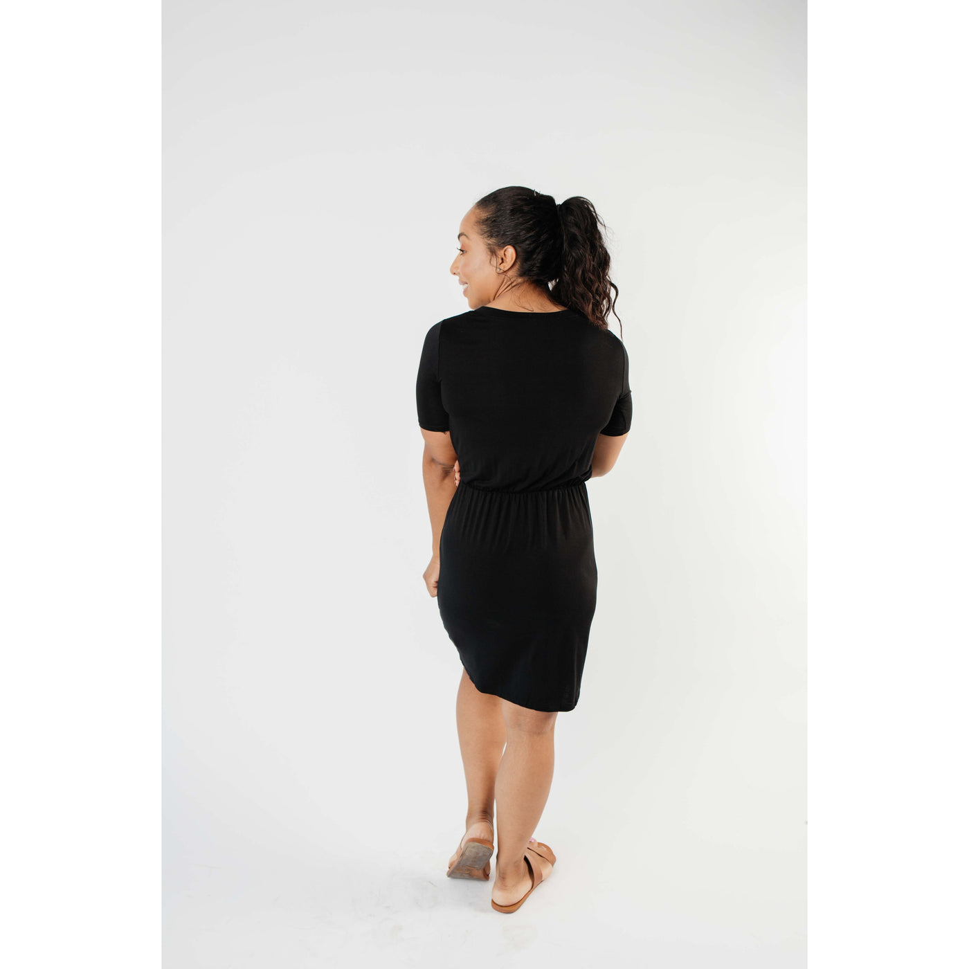 Cute Comfort Dress In Black-W Dress-Graceful & Chic Boutique, Family Clothing Store in Waxahachie, Texas