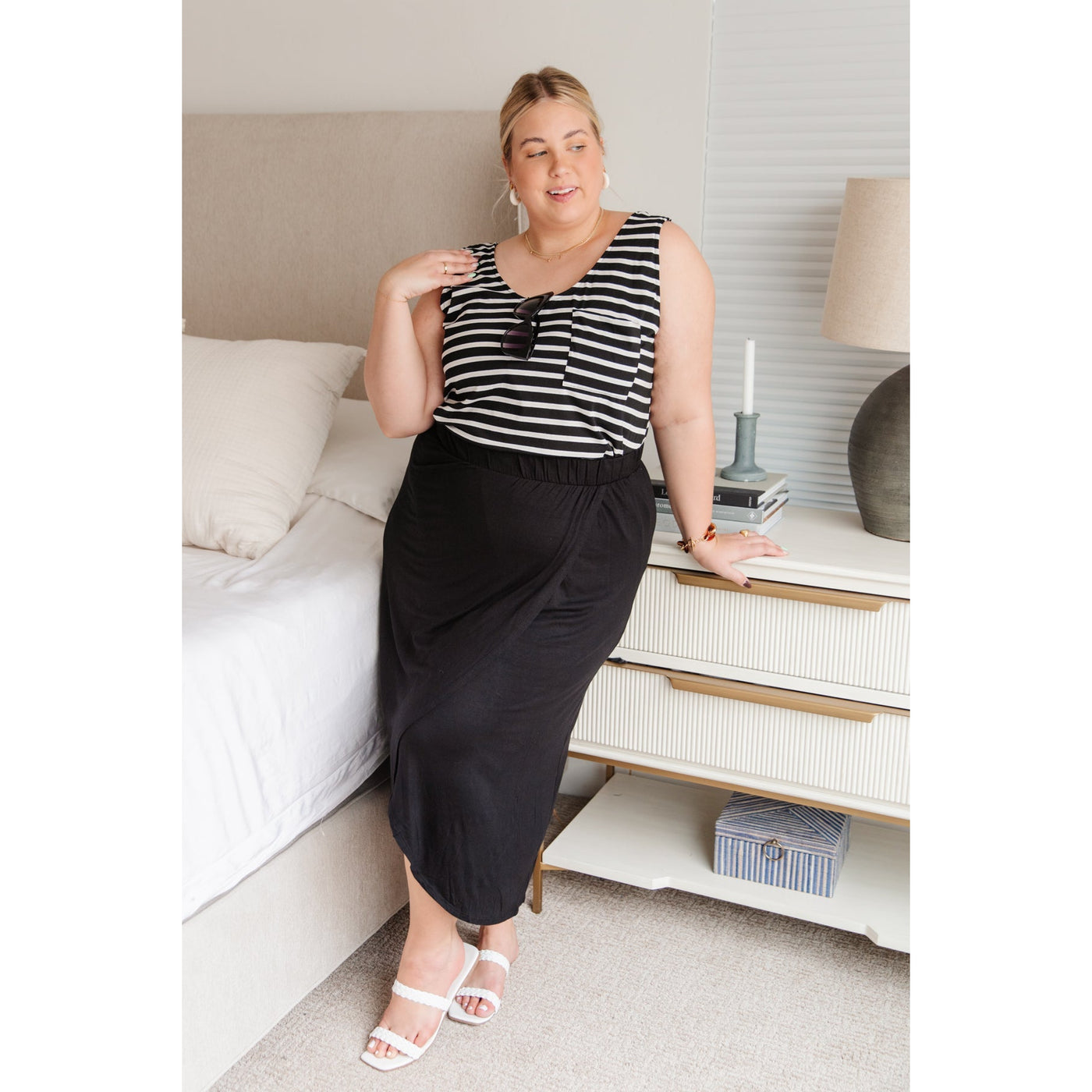 Day Dream Skirt in Black-Womens-Graceful & Chic Boutique, Family Clothing Store in Waxahachie, Texas
