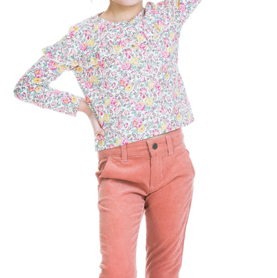 Emily Top - Pink Rose Garden-G Top-Graceful & Chic Boutique, Family Clothing Store in Waxahachie, Texas