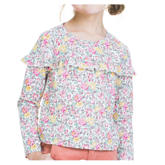 Emily Top - Pink Rose Garden-G Top-Graceful & Chic Boutique, Family Clothing Store in Waxahachie, Texas