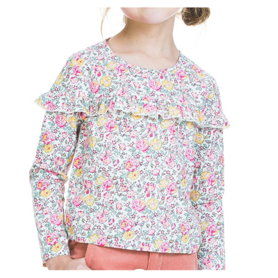 Emily Top - Pink Rose Garden-G Top-Graceful & Chic Boutique, Family Clothing Store in Waxahachie, Texas