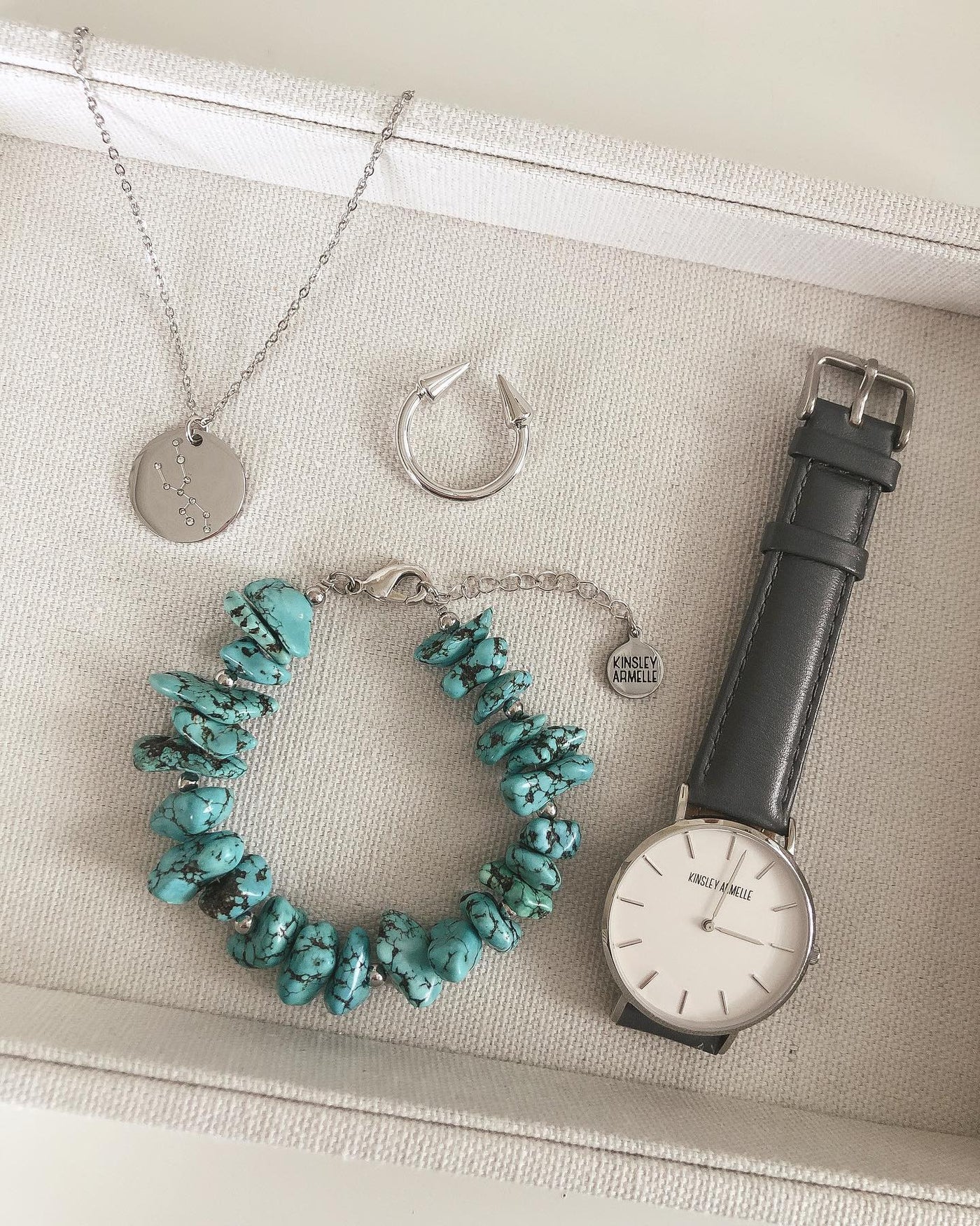 Farrah Collection - Silver Turquoise Bracelet-W Jewelry-Graceful & Chic Boutique, Family Clothing Store in Waxahachie, Texas