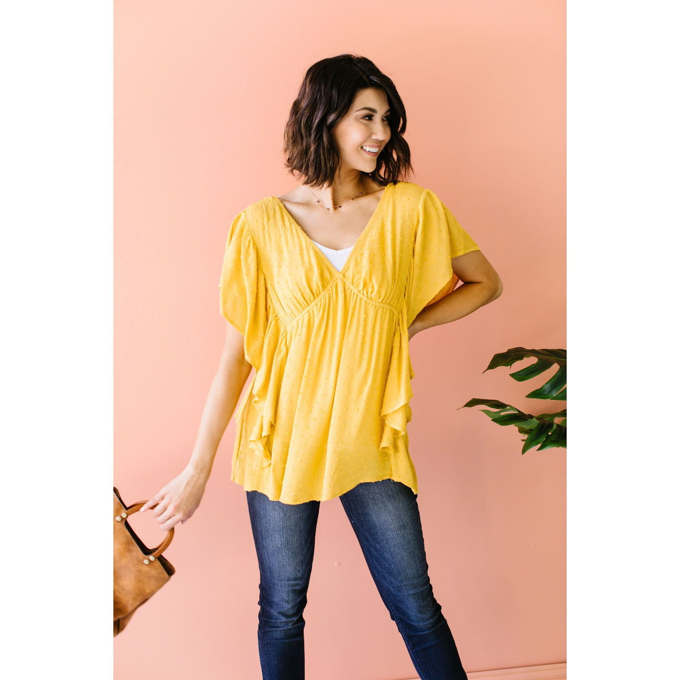 Fly Away Home Blouse In Honey-W Top-Graceful & Chic Boutique, Family Clothing Store in Waxahachie, Texas