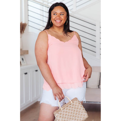From Working to Weekend Tank in Peach-W Top-Graceful & Chic Boutique, Family Clothing Store in Waxahachie, Texas