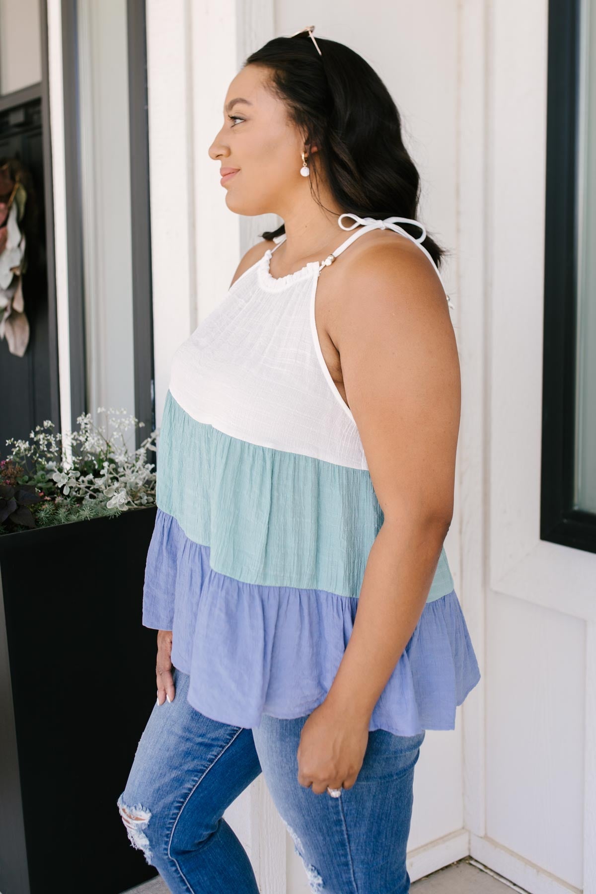 Gimme That Love Top in Aqua-Womens-Graceful & Chic Boutique, Family Clothing Store in Waxahachie, Texas