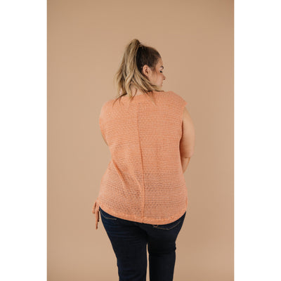 Girls Don't Sweat Sweater In Apricot-W Top-Graceful & Chic Boutique, Family Clothing Store in Waxahachie, Texas