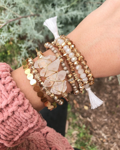 Goddess Collection - Arinna Bracelet Gold-W Jewelry-Graceful & Chic Boutique, Family Clothing Store in Waxahachie, Texas