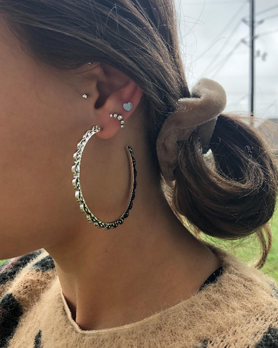 Goddess Collection - Athena Silver Earrings-W Jewelry-Graceful & Chic Boutique, Family Clothing Store in Waxahachie, Texas