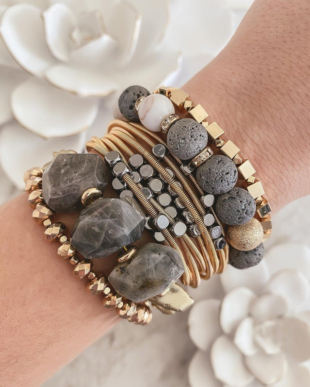 Goddess Collection - Fiona Gold Bracelet-W Jewelry-Graceful & Chic Boutique, Family Clothing Store in Waxahachie, Texas