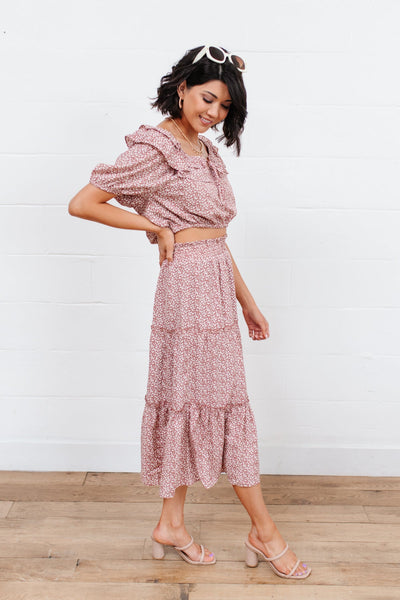 Golden Hour Skirt In Rose-Womens-Graceful & Chic Boutique, Family Clothing Store in Waxahachie, Texas