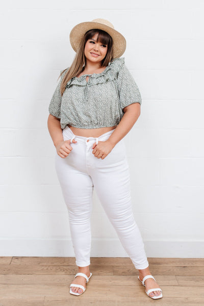 Golden Hour Top in Sage-Womens-Graceful & Chic Boutique, Family Clothing Store in Waxahachie, Texas