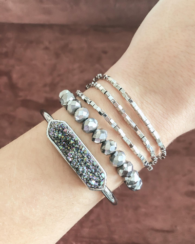 Halo Collection - Silver Sterling Bracelet-W Jewelry-Graceful & Chic Boutique, Family Clothing Store in Waxahachie, Texas